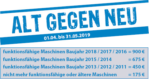 Konditionen der Weber MT Tauschaktion für Stampfer vom 01.04. bis zum 31.05.2019