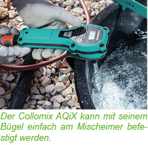Collomix AQIX Befestigung an Mischeimer