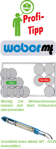 Weber MT - IVUR Innenrüttler Profitipps